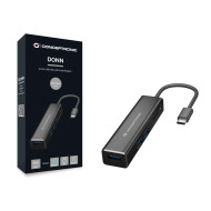 Hub USB-C Conceptronic 3 Portas USB3 + Card Reader