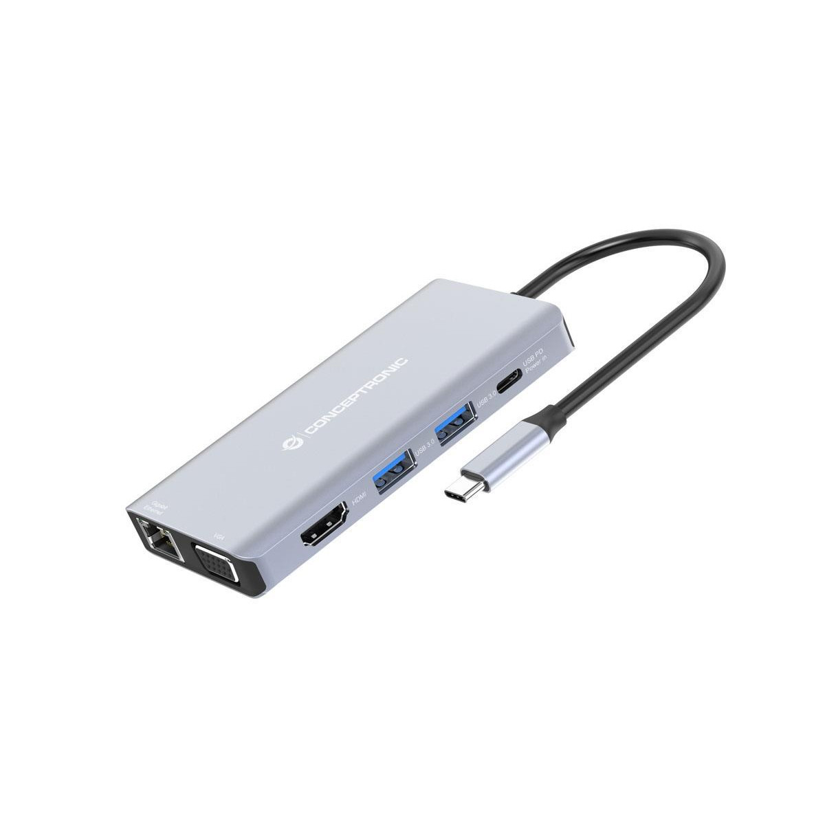 Dock Conceptronic 10-1 HDMI 3xUSB3 USB-C LAN 100W