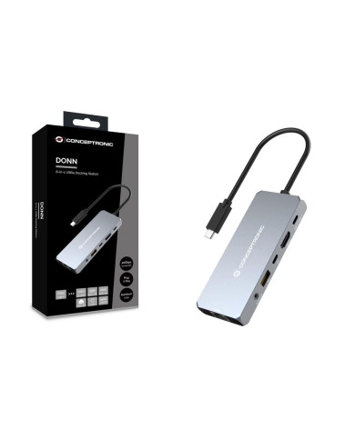 Dock Conceptronic 6-1 HDMI 8K USB4 USB-C LAN 100W