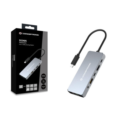Dock Conceptronic 6-1 HDMI 8K USB4 USB-C LAN 100W