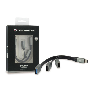 Hub USB-C Conceptronic 3 Portas 1x USB3 2x USB2 GR