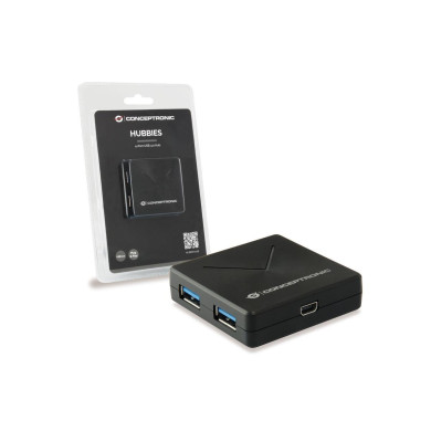 Hub USB 3.0 Conceptronic 4 Portas HUBBIES02B