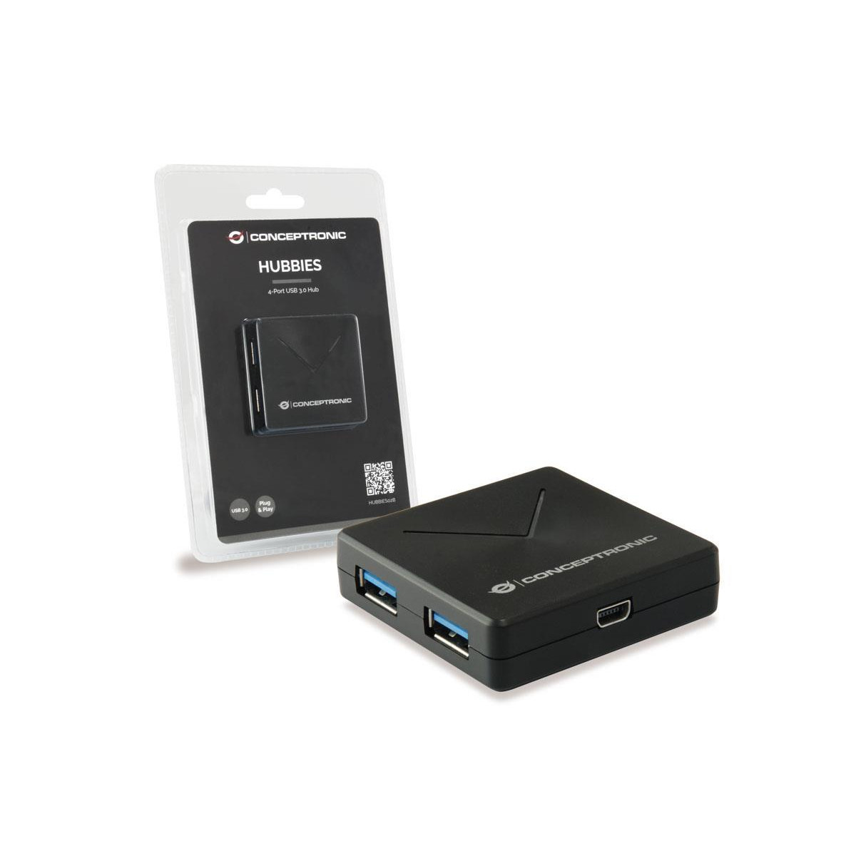 Hub USB 3.0 Conceptronic 4 Portas HUBBIES02B