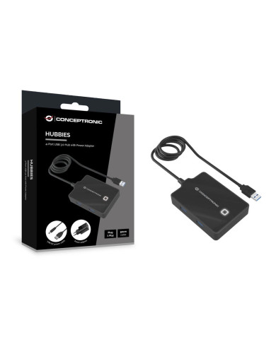 Hub USB 3.0 Conceptronic 4 Portas 4xUSB3 Powered