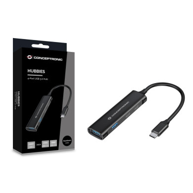 Hub USB-C Conceptronic 4 Portas 2xUSB-C 2xUSB3