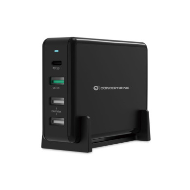 Charging Dock Conceptronic 4-port USB-C 3xUSB3 65W