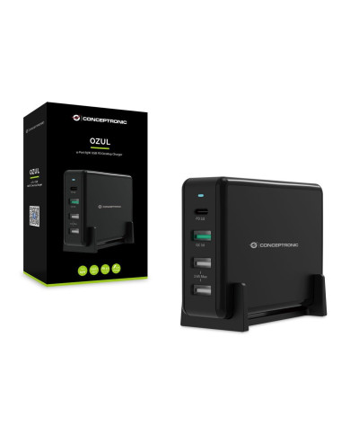 Charging Dock Conceptronic 4-port USB-C 3xUSB3 65W
