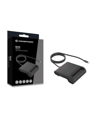 Leitor de Cartões Cidadão Conceptronic SCR01BC Usb 2.0 Type C