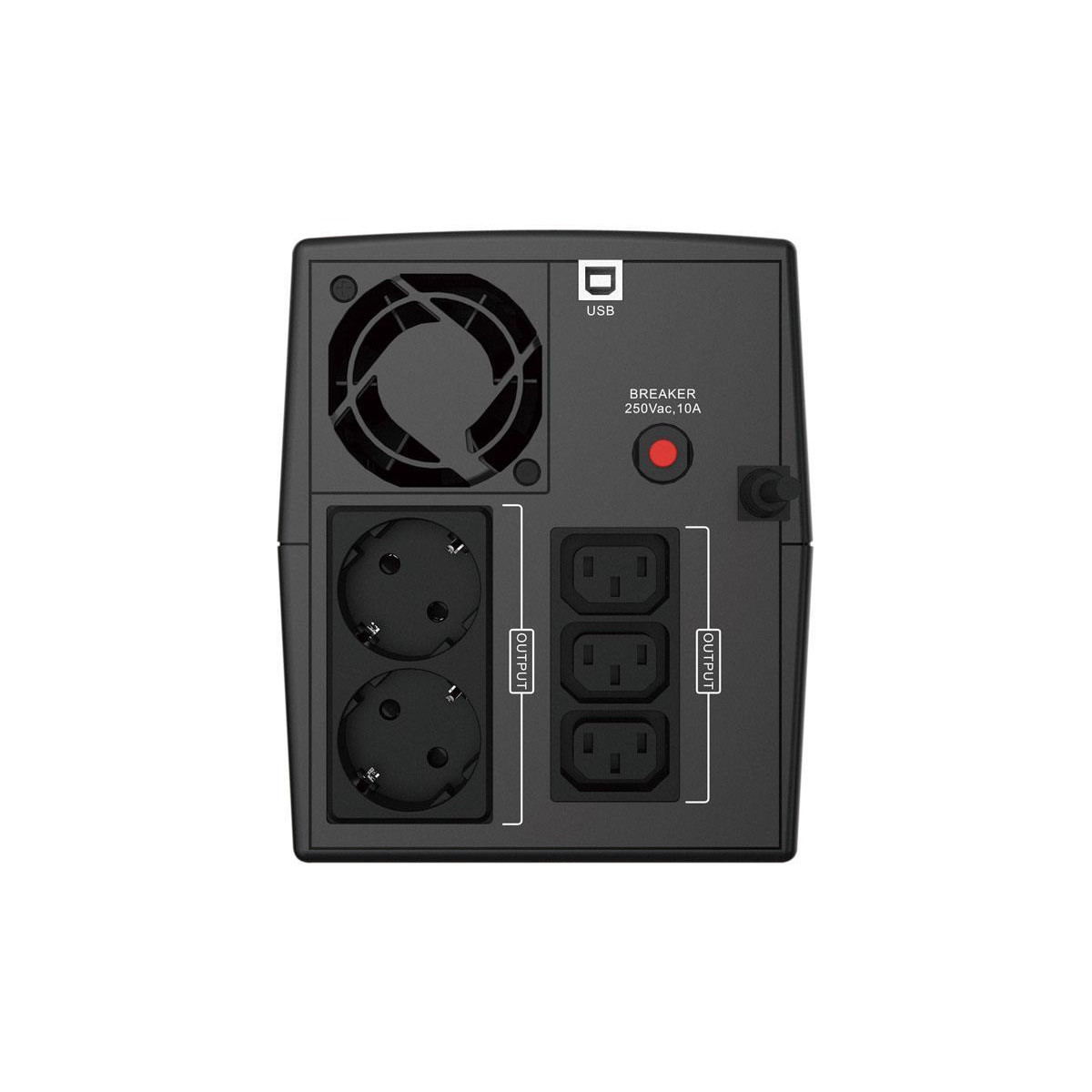UPS Conceptronic Zeus 1200VA 720W IEC + Schuko