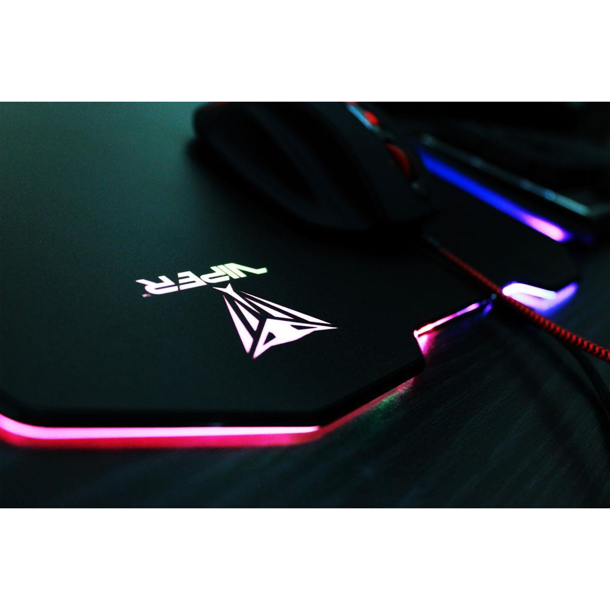 Mouse Pad Viper Gaming Led 6x Led Micro-Usb