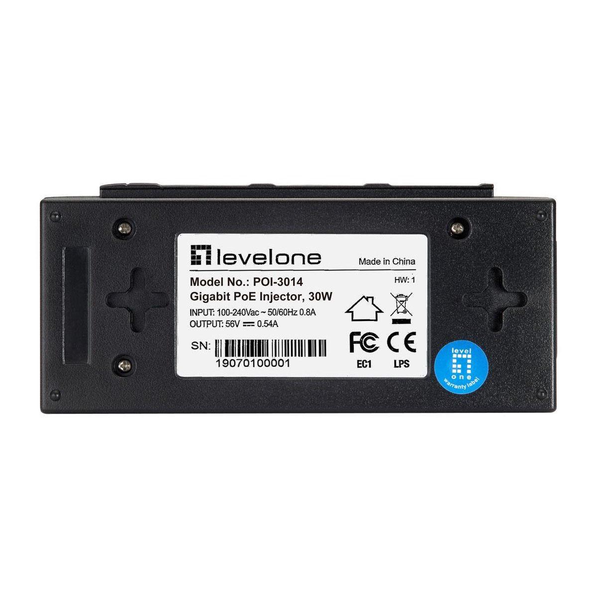 PoE Injector LevelOne POI-3014 Gigabit 30W