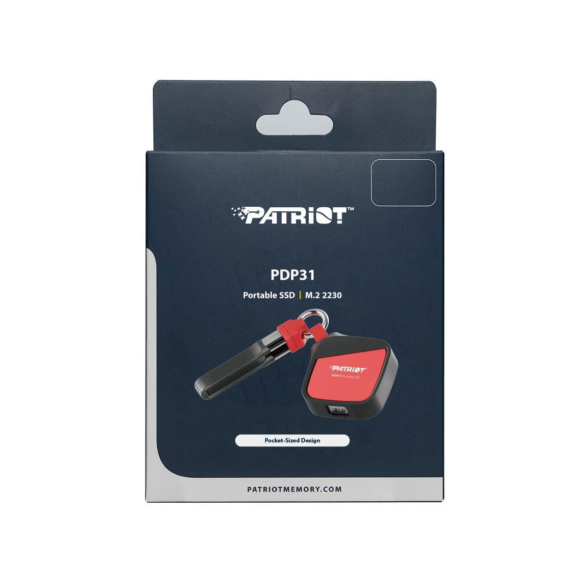 Disco Externo SSD Patriot PDP31 500Gb M.2 2230 Type-C