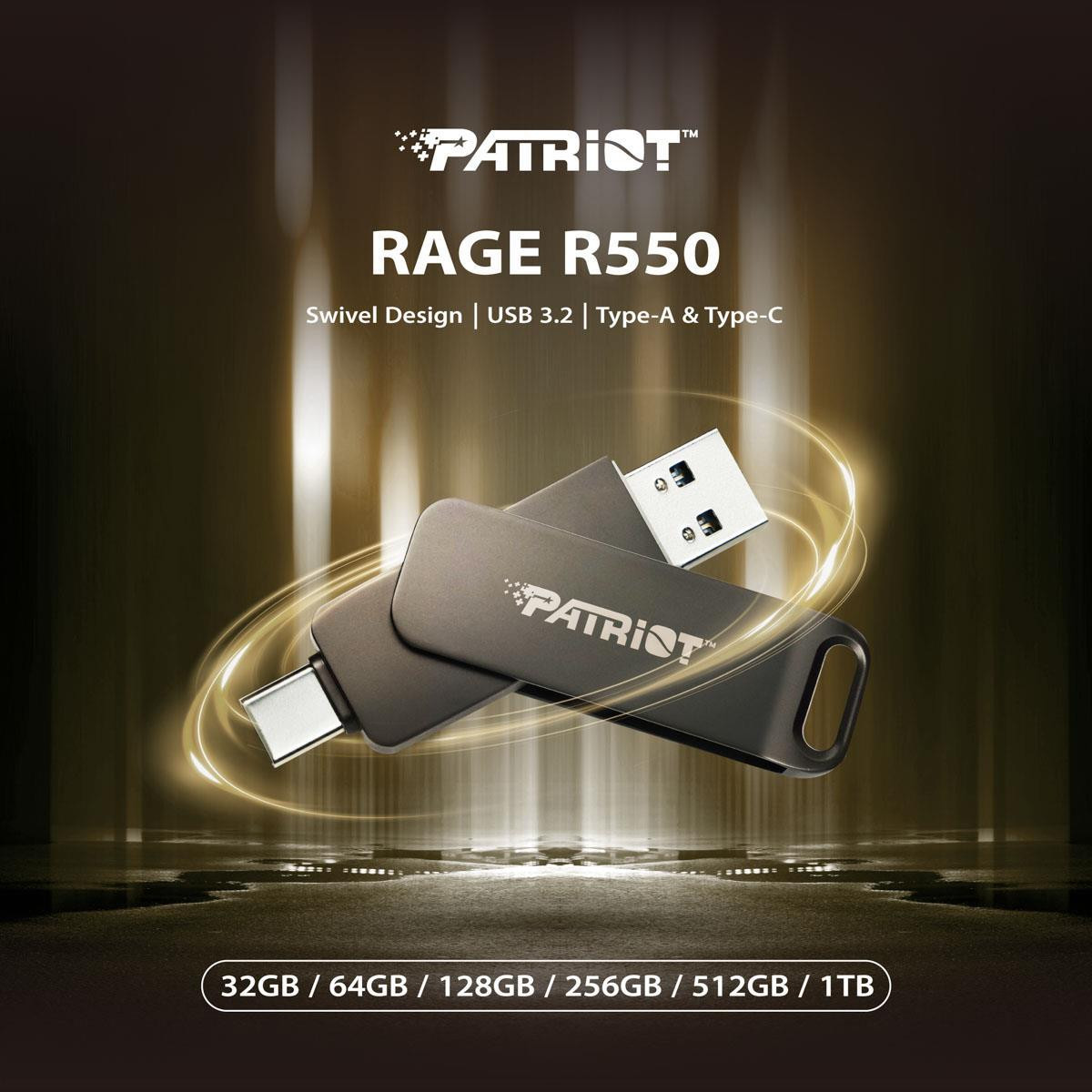 Patriot Rage R550 128Gb USB 3.2 Gen1