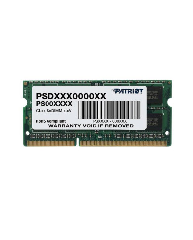 Sodimm Patriot 8Gb DDR3 1600 CL11 1.5V
