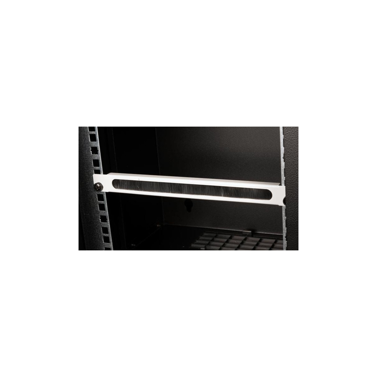Cable Management Panel 10" Equip Brush 1U Grey- EZMB-10-G