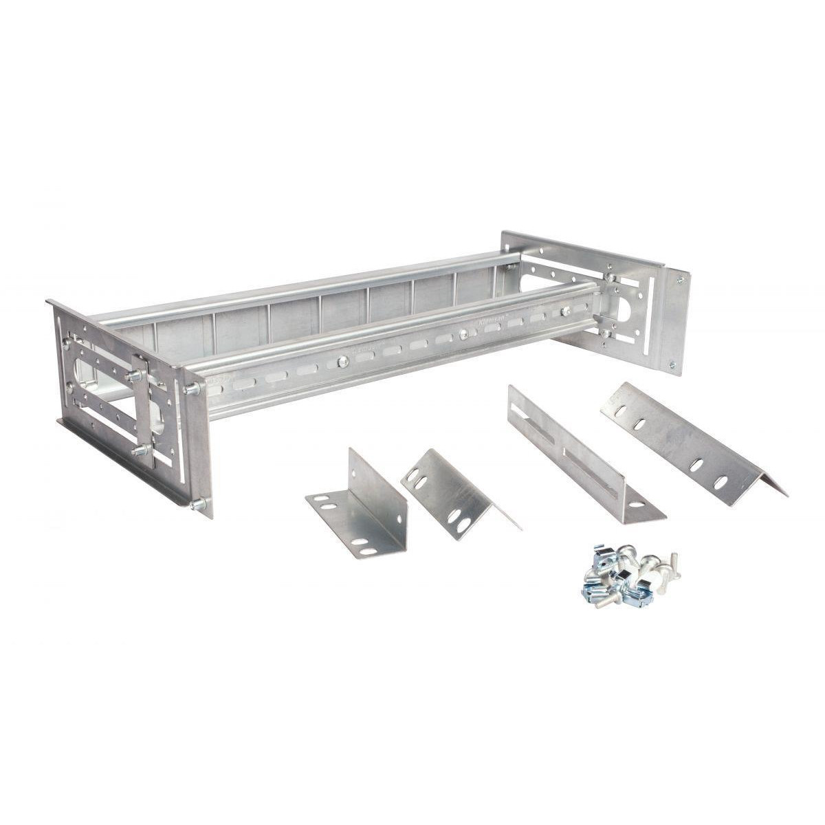Din Rail Module Equip 19" 3U Ral7035 Grey - EZR-DIN-3